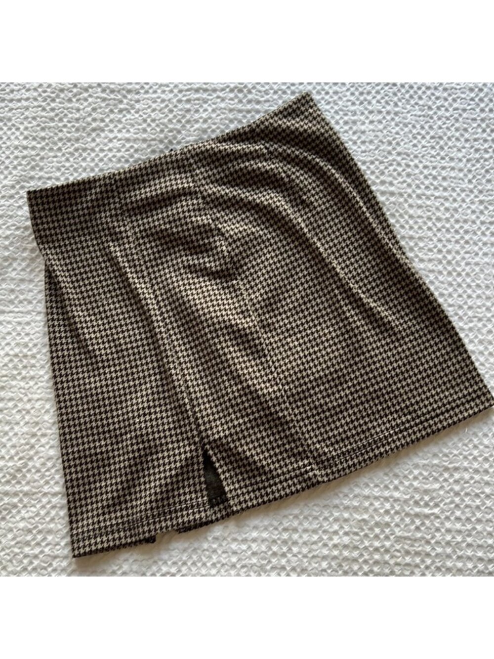 Mini Houndstooth Skirt